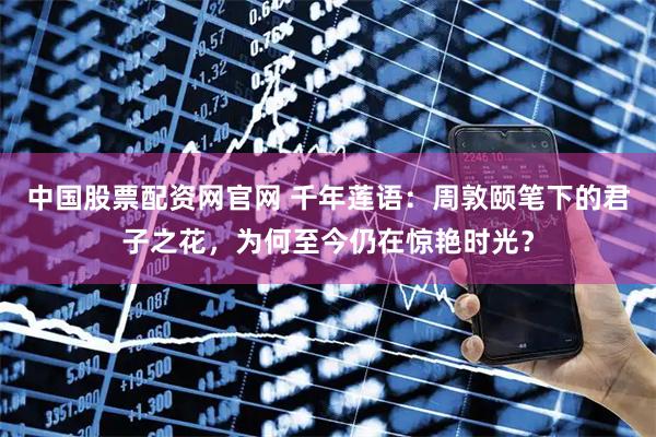 中国股票配资网官网 千年莲语：周敦颐笔下的君子之花，为何至今仍在惊艳时光？
