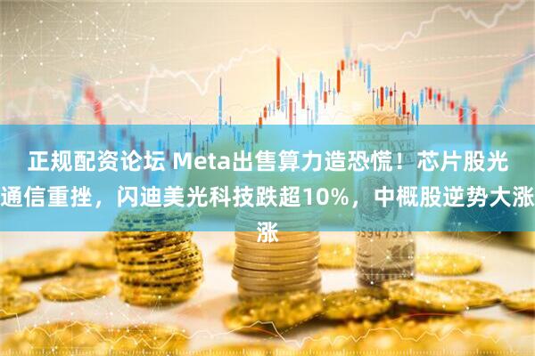 正规配资论坛 Meta出售算力造恐慌！芯片股光通信重挫，闪迪美光科技跌超10%，中概股逆势大涨